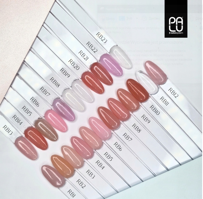 PALU RUBBER BASE BAZA KAUCZUKOWA BEŻ Z DROBINKAMI 15 - 11 ml Marka PALU