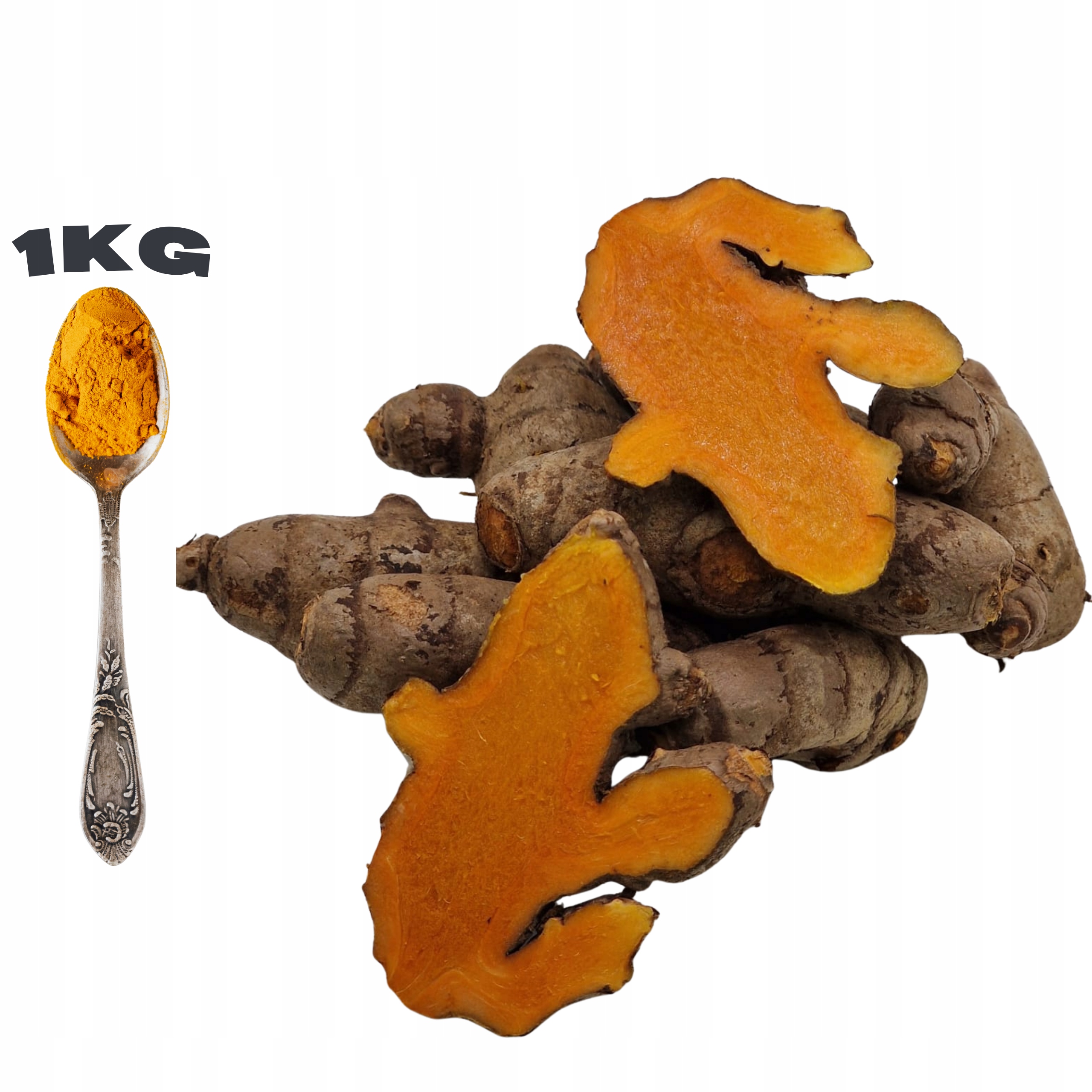 Kořen Kurkuma 1KG Pravý Přírodní ze Španělska Vysoká Kvalita Odolnost