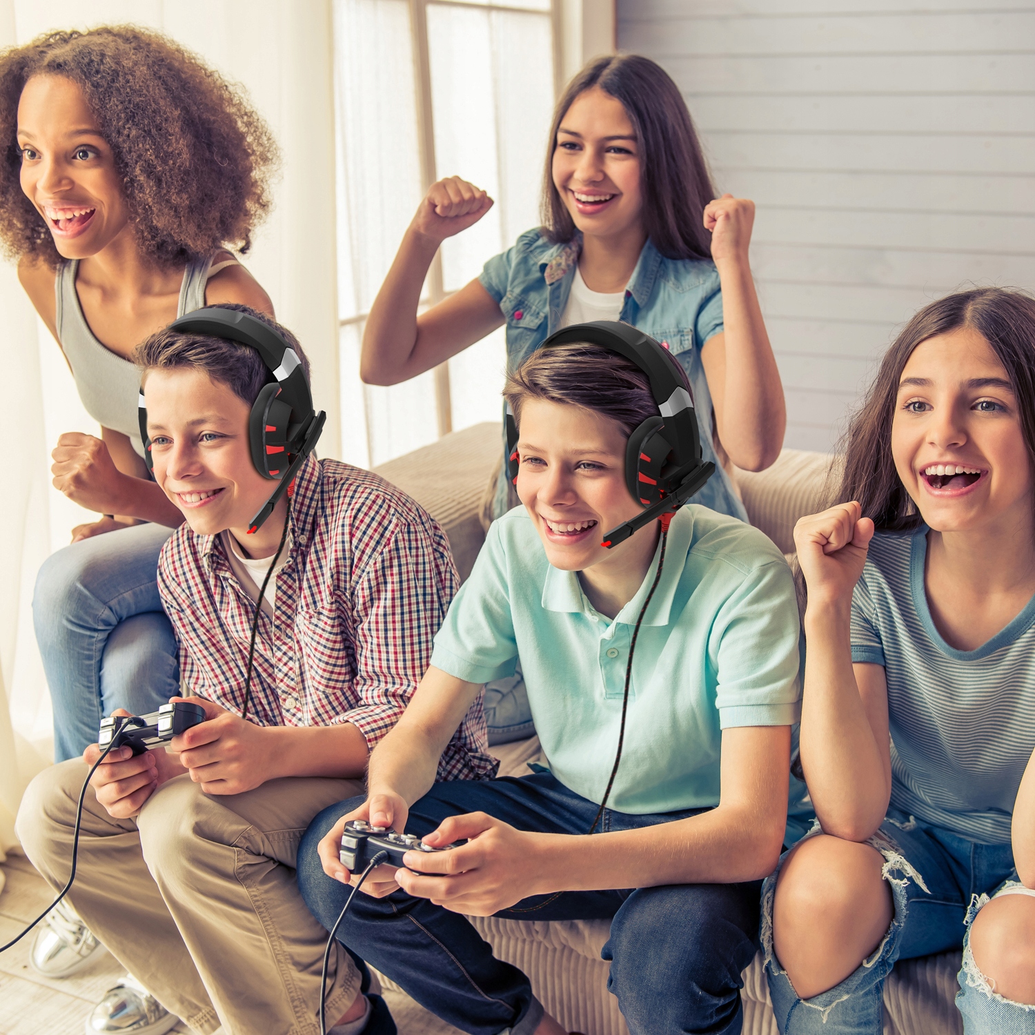 SŁUCHAWKI Z MIKROFONEM GAMINGOWE LED DLA GRACZA Model K2 Pro