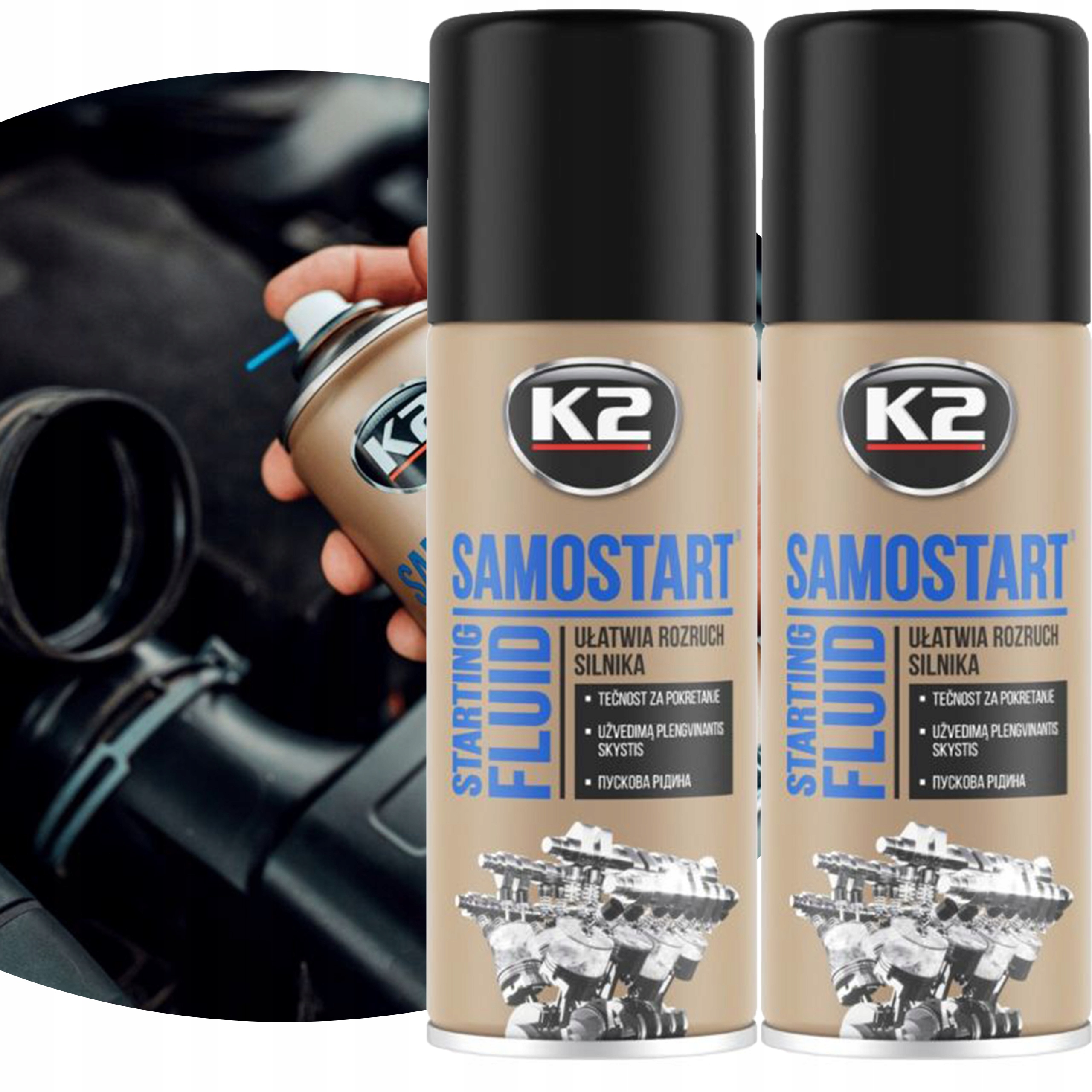 2X K2 Samostart Silnika 400 ML T440 Ułatwia Rozruch
