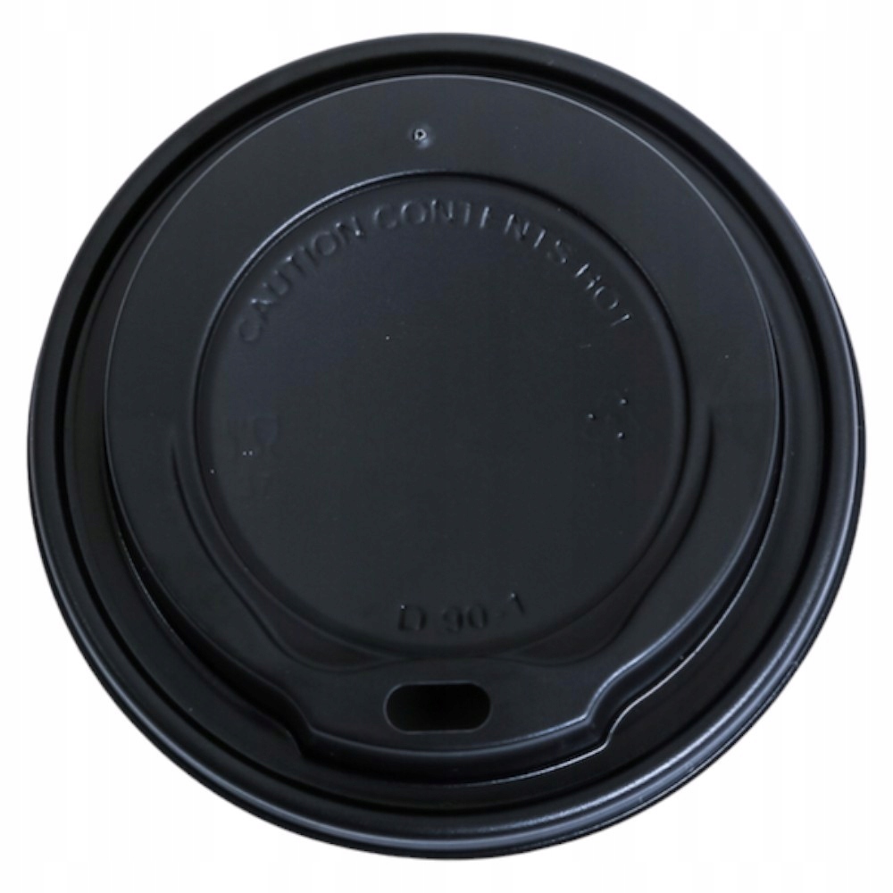 Wieczko do kubka 90mm czarne PS 100szt