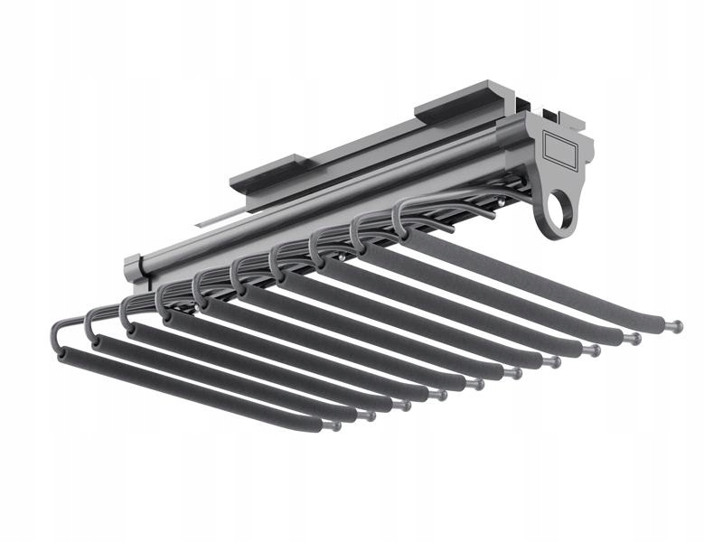 Výsuvný Věšák Do Skříně Na Kalhoty 10 Míst Symphony WB-670 Antracit