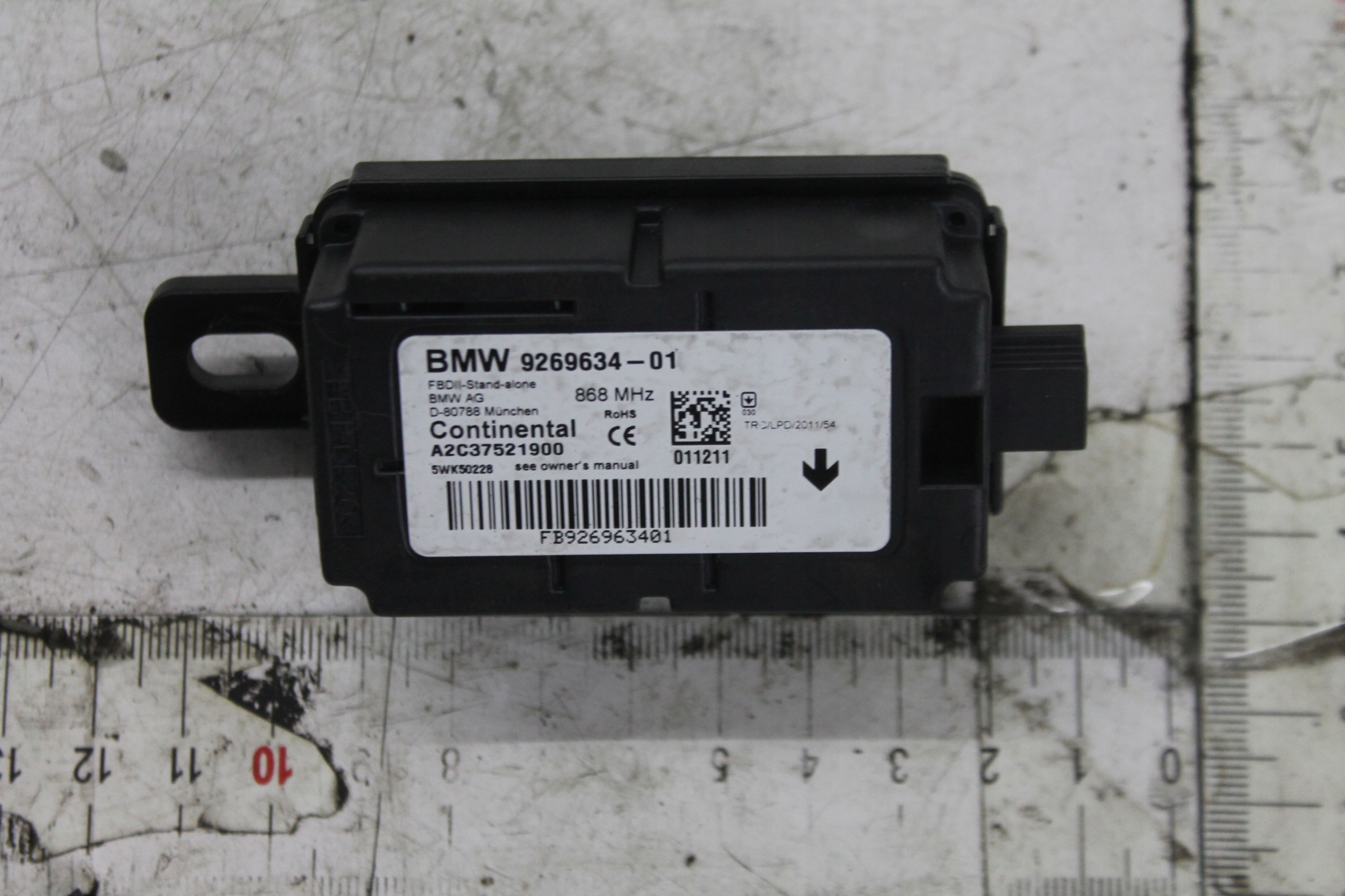 module alarm module control unit 9269634 BMW F20 11