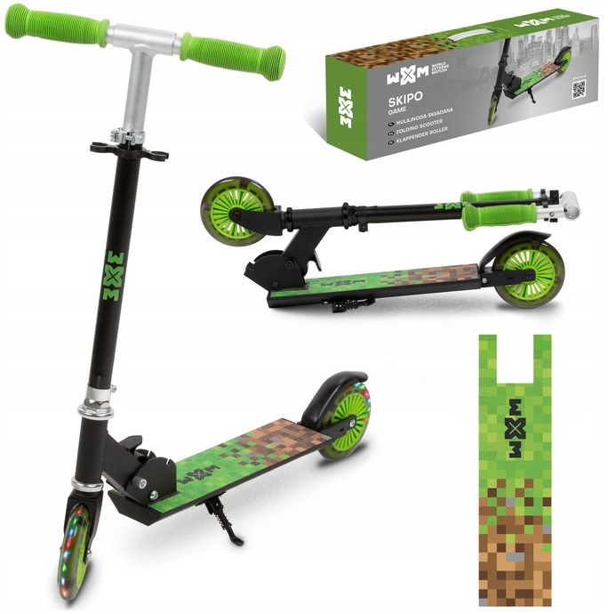 Kidwell Wxm Hulajnoga składana koła Led 120 mm Skipo Game 3+