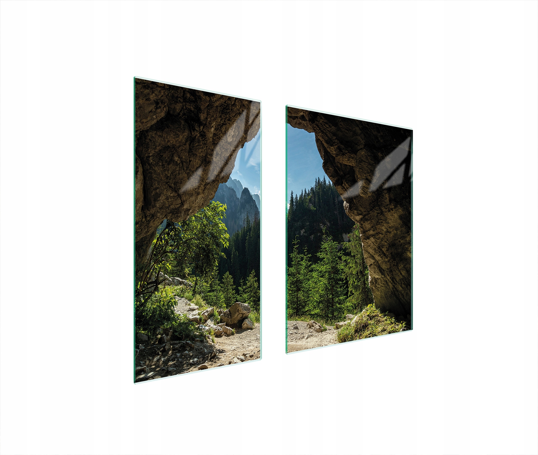 Skleněná Ochranná Deska 75x52 Stromy Tvrzené Sklo