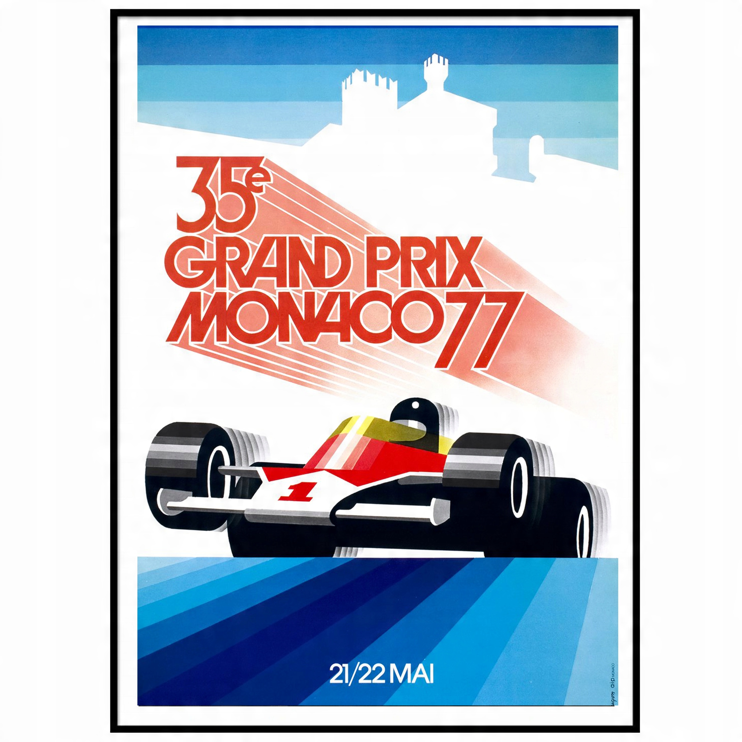 

Plakat Monaco Grand Prix A2 Samochody Sportowe