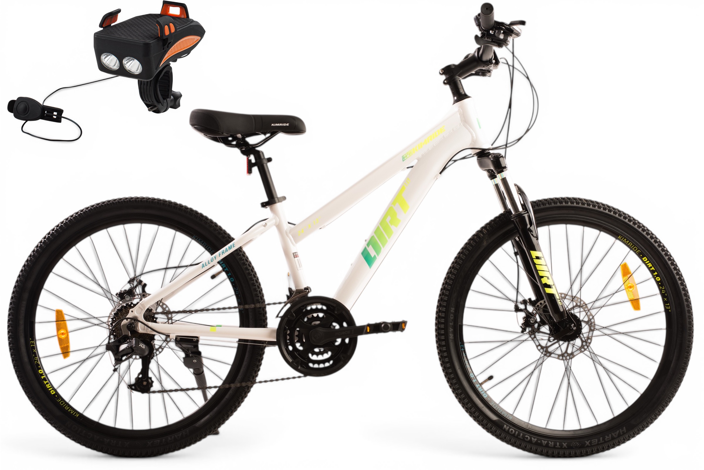 Rower Górski 24 Mtb Aluminiowy Dla Chłopca Dla Dziewczynki na Komunię Amort