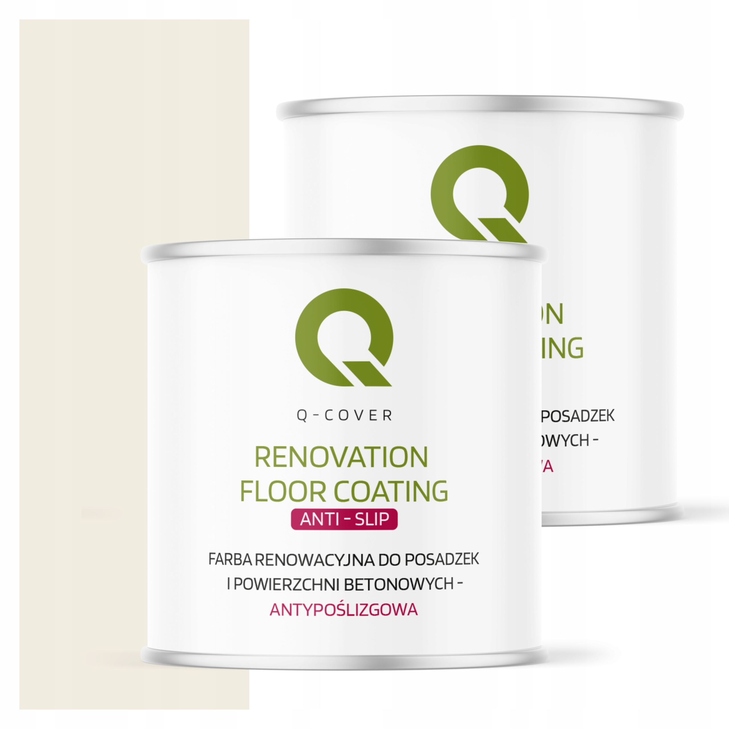 Protišmyková renovačná farba na betón 2,5L Biela cestná Ral 9016 Mat