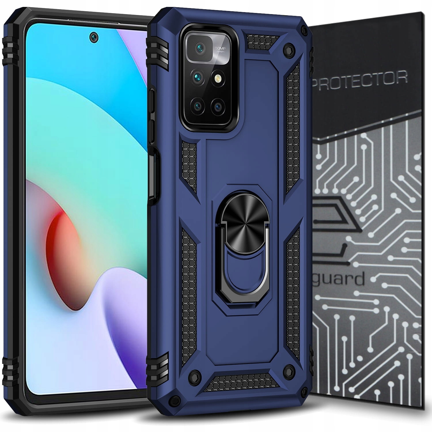 

Case Etui Pancerne+szkło do Xiaomi Redmi 10