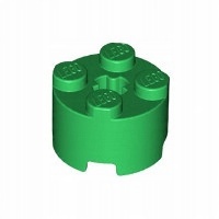 

Lego 2x2 okrągły 1szt Zielony 3941, 614328