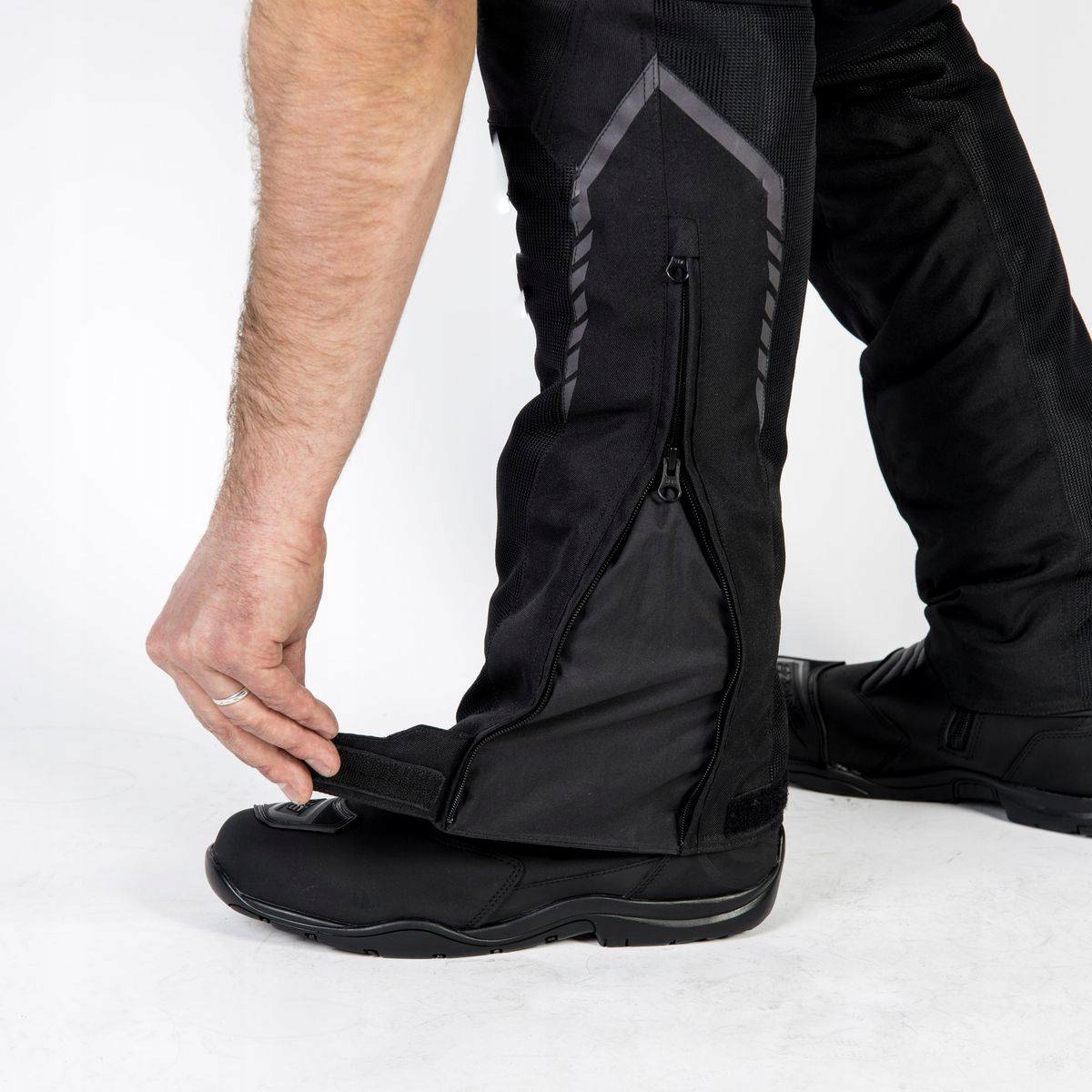 Spodnie tekstylne OZONE FLOW BLACK czarny GRATISY Rozmiar 4XL