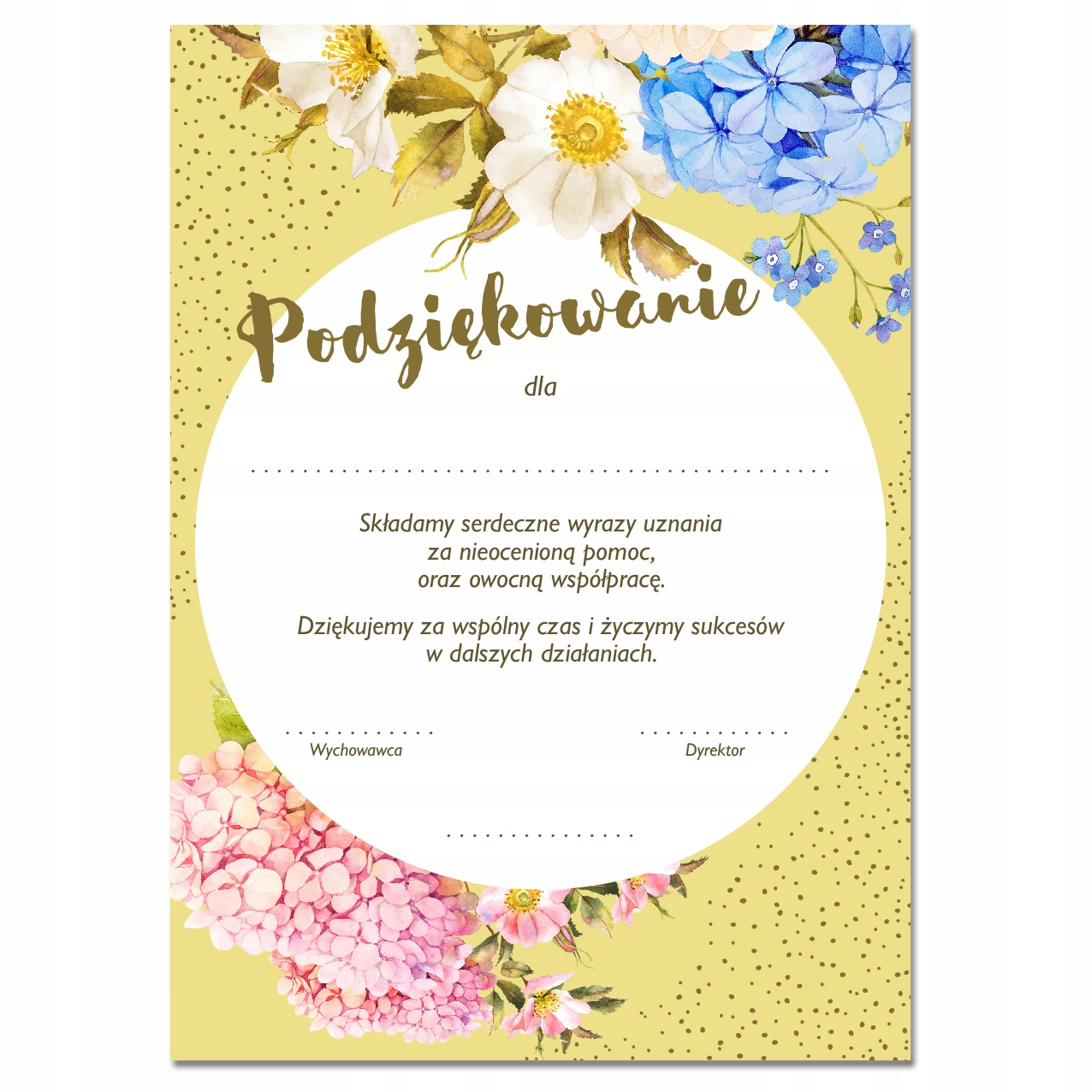 

Podziękowanie Dla Rodziców przedszkole szkoła