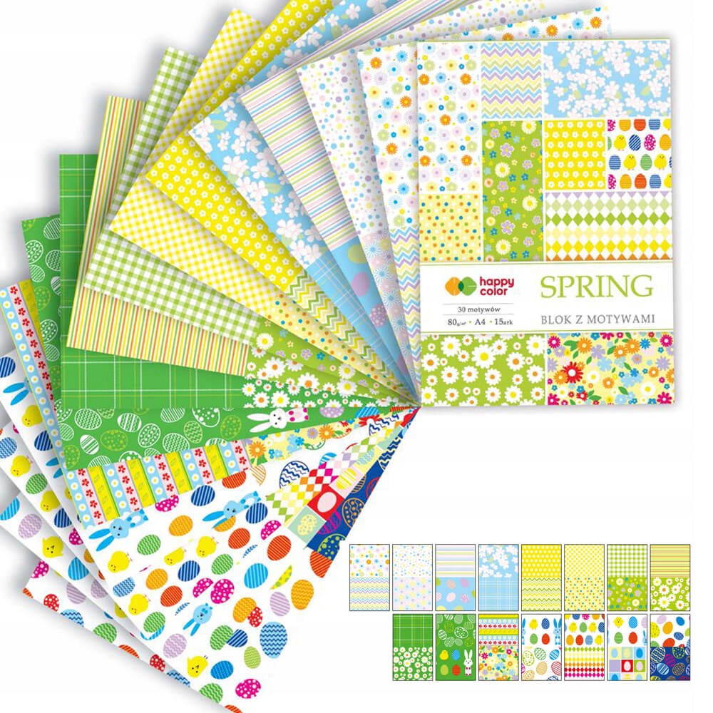 

Blok Kreatywny A4 Spring Happy Color 15 Kart