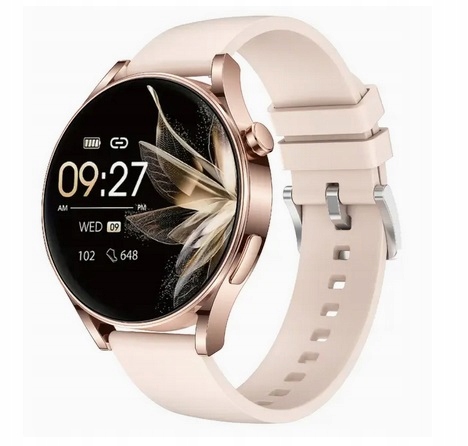 SMARTWATCH Zegarek DAMSKI PASEK różowy PREZENT PUDEŁKO