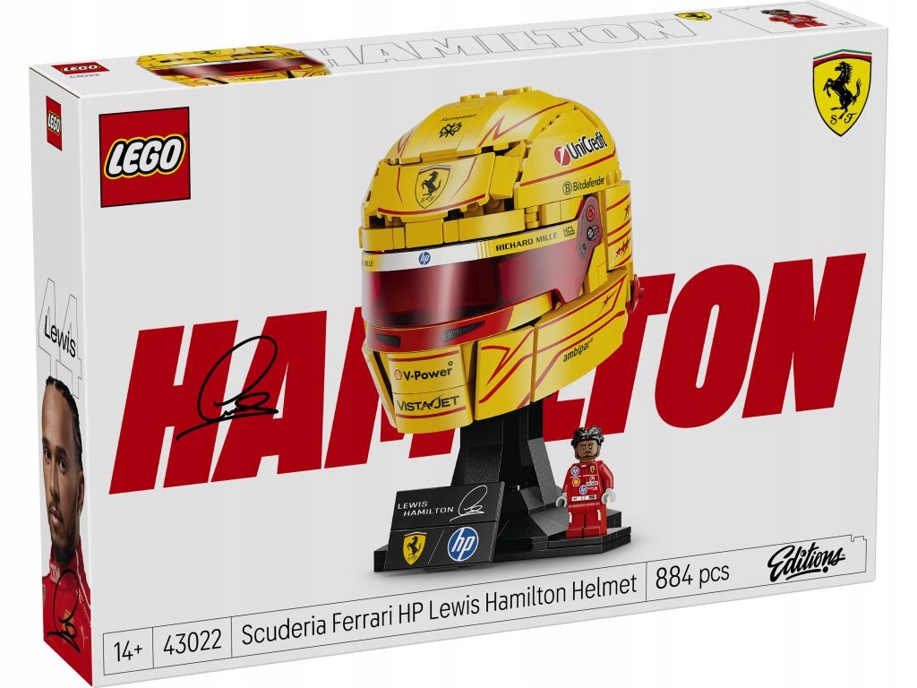 Lego Kask Lewisa Hamiltona Scuderia Ferrari Hp 43022