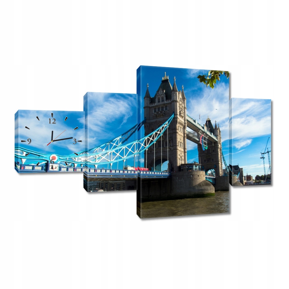 

Zegary 130x80 Tower bridge z niebem
