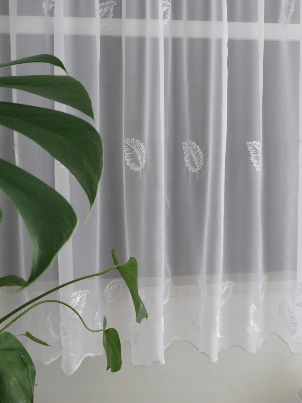 Mg Záclona Rumburak voál Výšivka bílá 400x280 páska pol