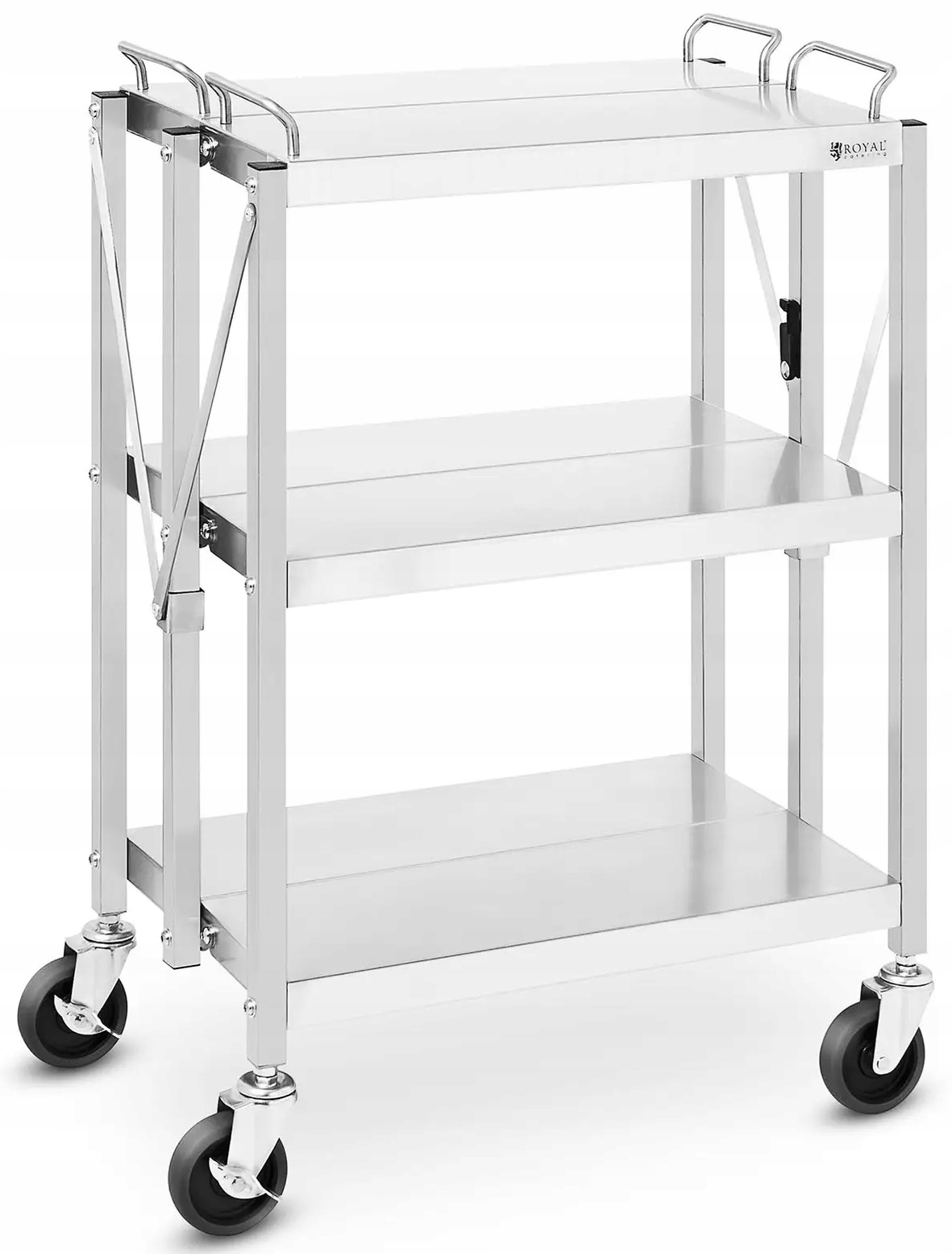 Číšnický vozík skládací 90 kg 400 x 580 mm Royal Catering RC-FST635G