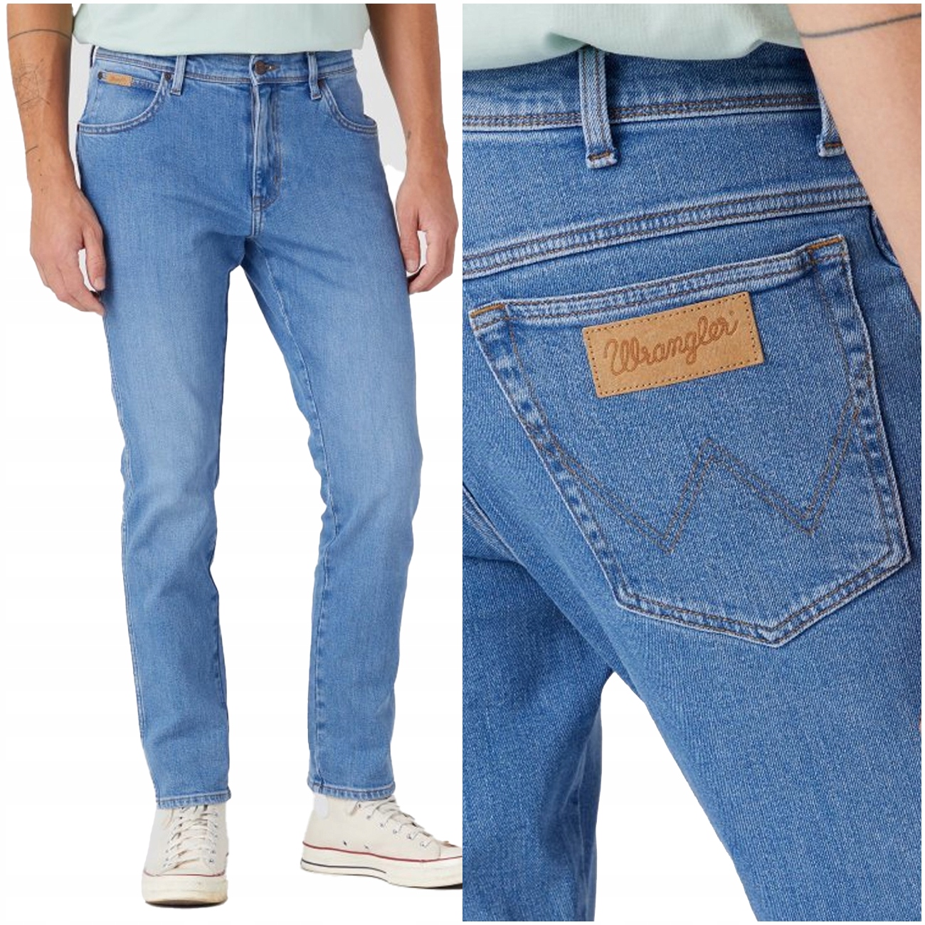 Wrangler Texas Slim 822 Off Shore Pánské Džíny W42 L32