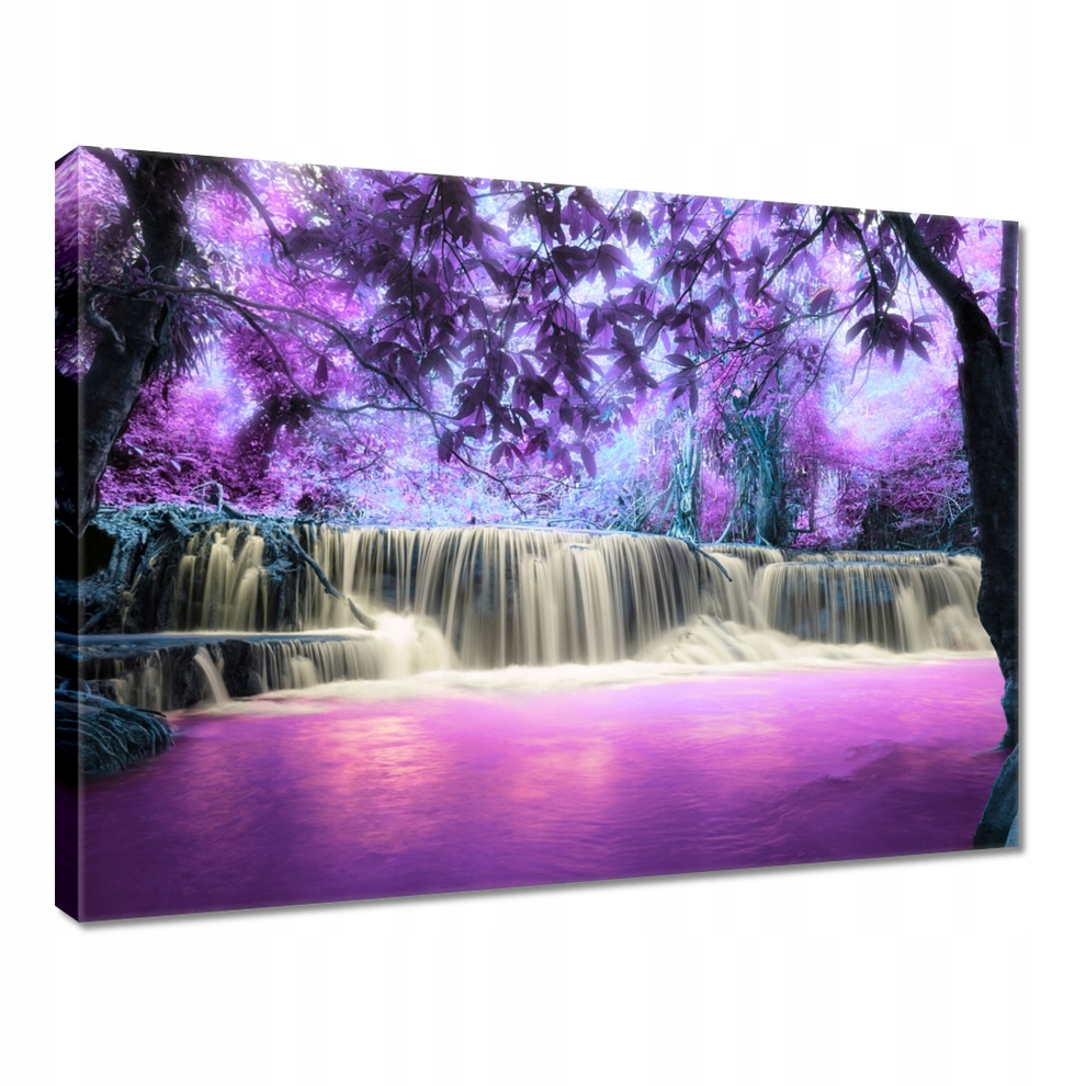 Obraz 80x60 Fialový vodopád