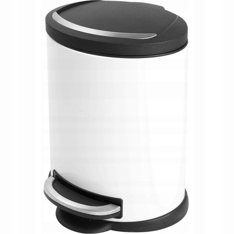 Levně odpadkový koš Bílý do domu ViO 5B4-OVM koupelnový s pedálem 5L
