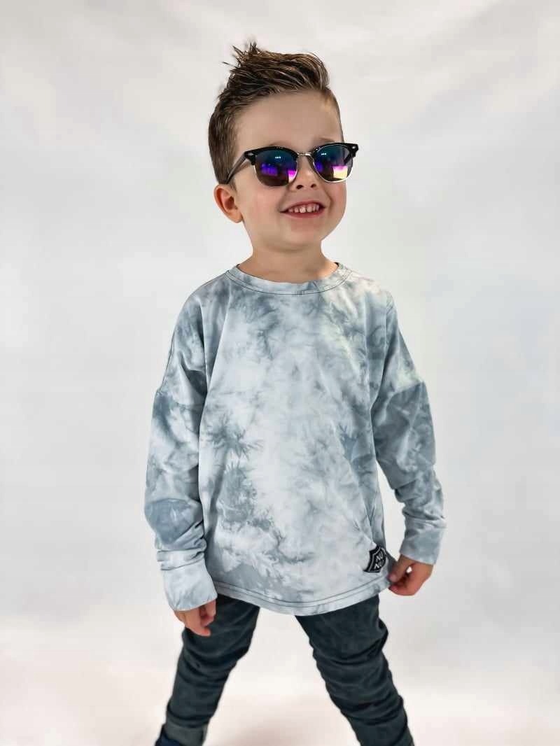 BLUZKA DZIECIĘCA NUNU LONG SLEEVE NIEBIESKA [Rozmiar: 104/110]