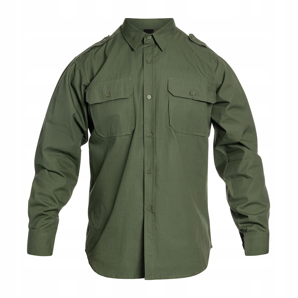 Koszula taktyczna wojskowa bawełniana Mil-Tec Ripstop Long Sleeve Olive XL