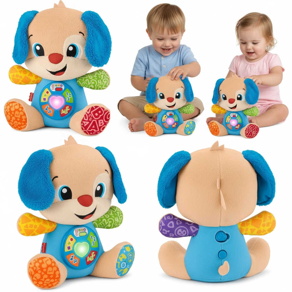 Fisher Price Maskotka Mówiąca Piesek Uczniaczek Mówiący Szczeniaczek Misiu