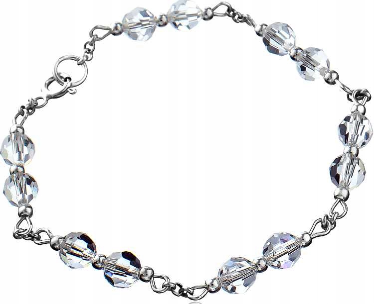 Krystaly Náramek Crystal Stříbro