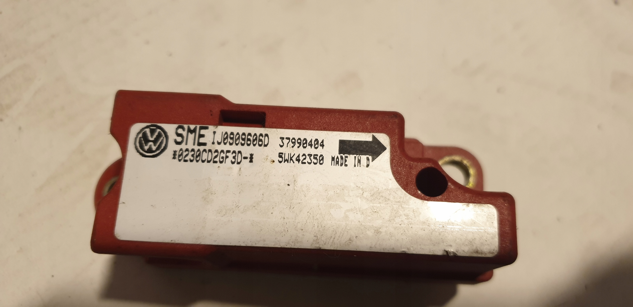 impact sensor SENSOR VW SEAT AUDI 1J0909606D