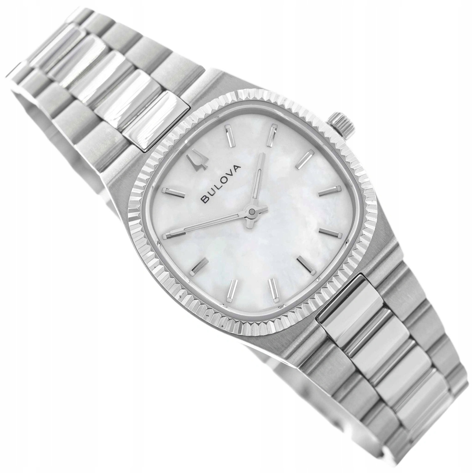 Damski Zegarek Bulova 96L353 Seville Srebrny Na Bransolecie