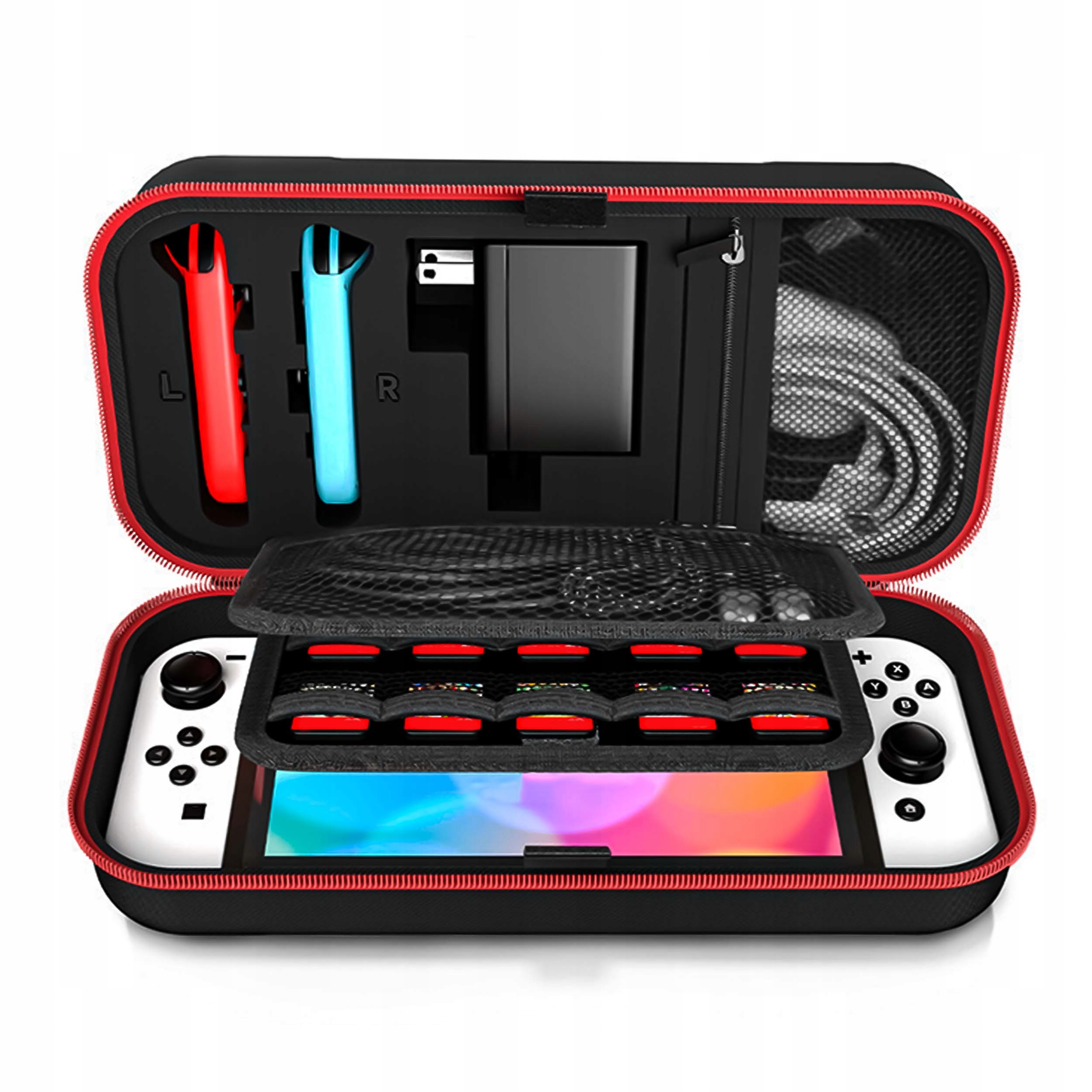 ETUI DO KONSOLI NINTENDO SWITCH OLED V1 V2 CASE POKROWIEC FUTERAŁ TORBA Zawiera baterie nie