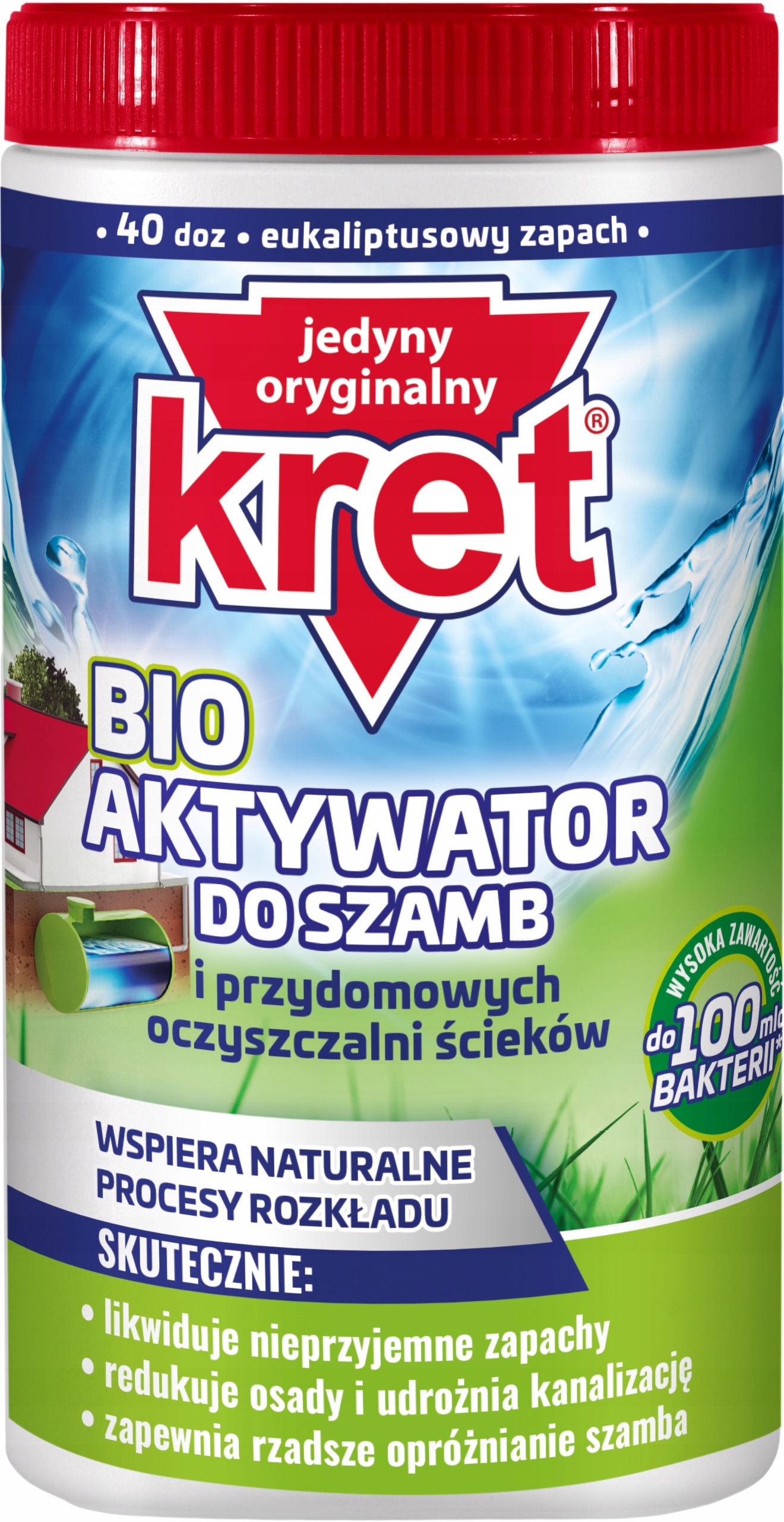 

Preparat do szamba proszek Kret Bio 1 l 1 kg