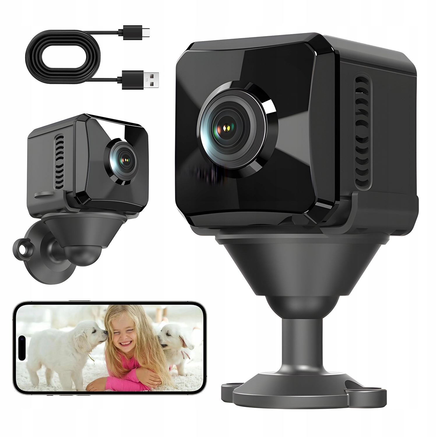 Mini Kamera 1080P S Detekcí Pohybu A Přístupností Přes Aplikaci