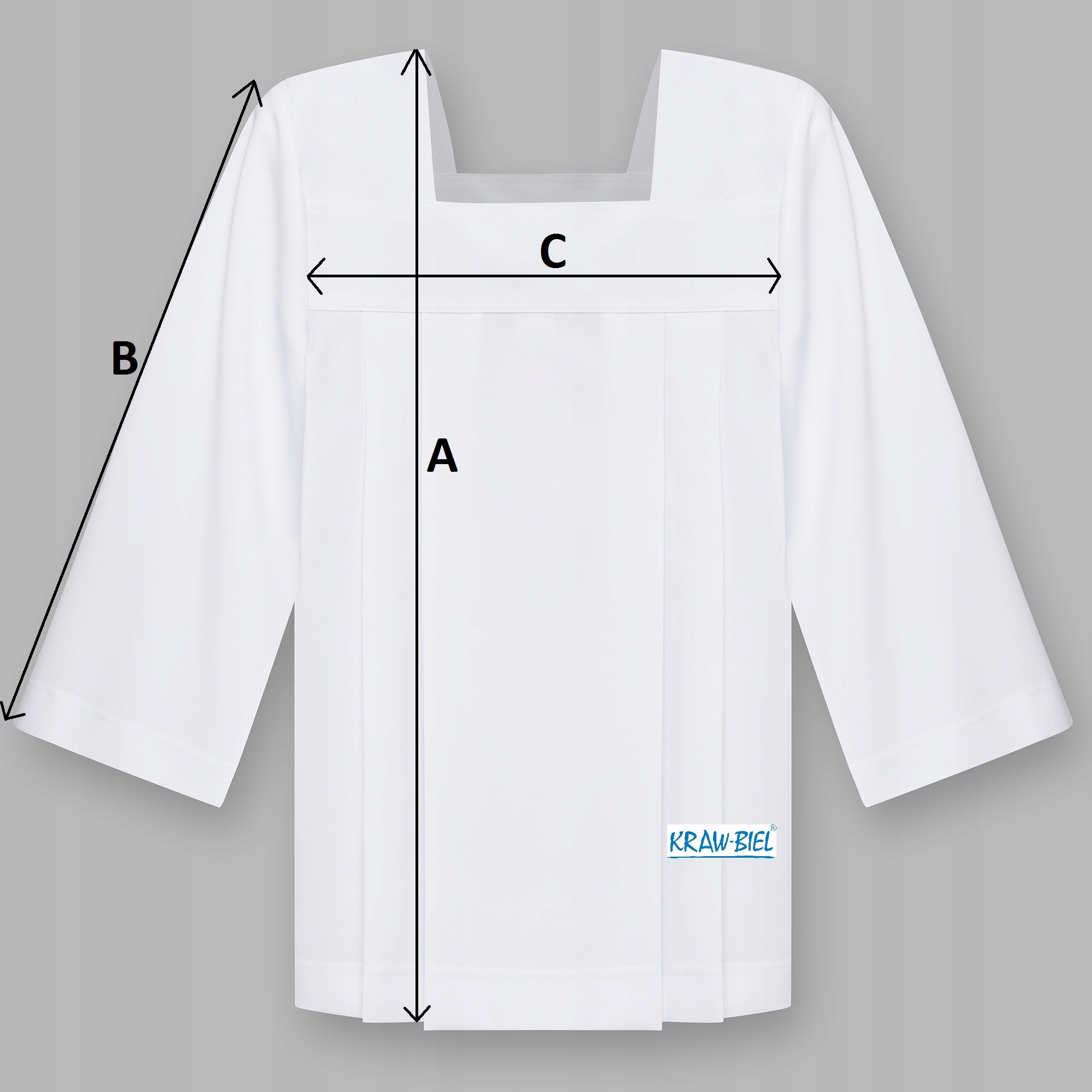 Komża ministrancka, komeżka r.164,170 cm EAN (GTIN) 9986153863598