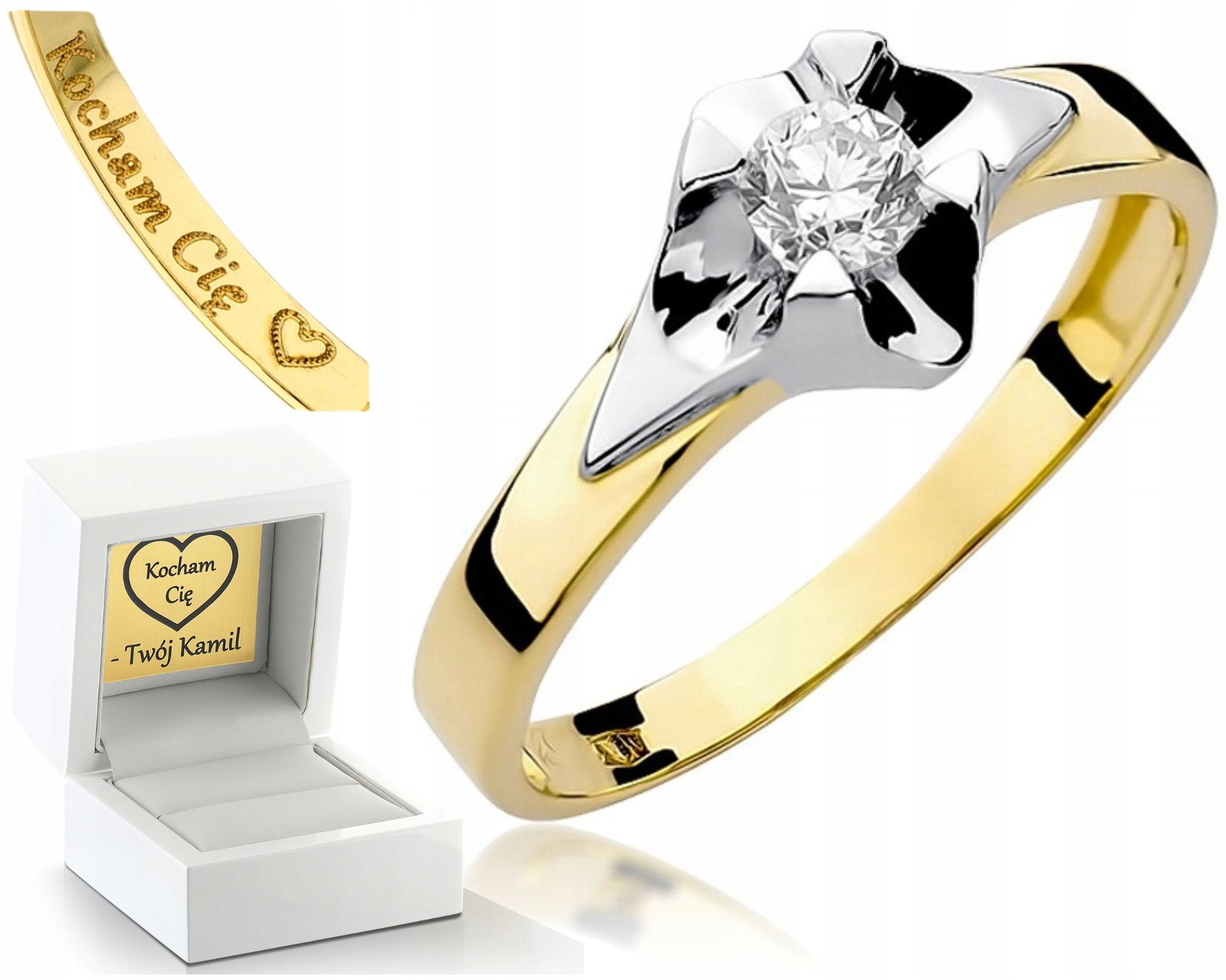 Prstýnek Briliant Diamant 0,30 Ct Zlato