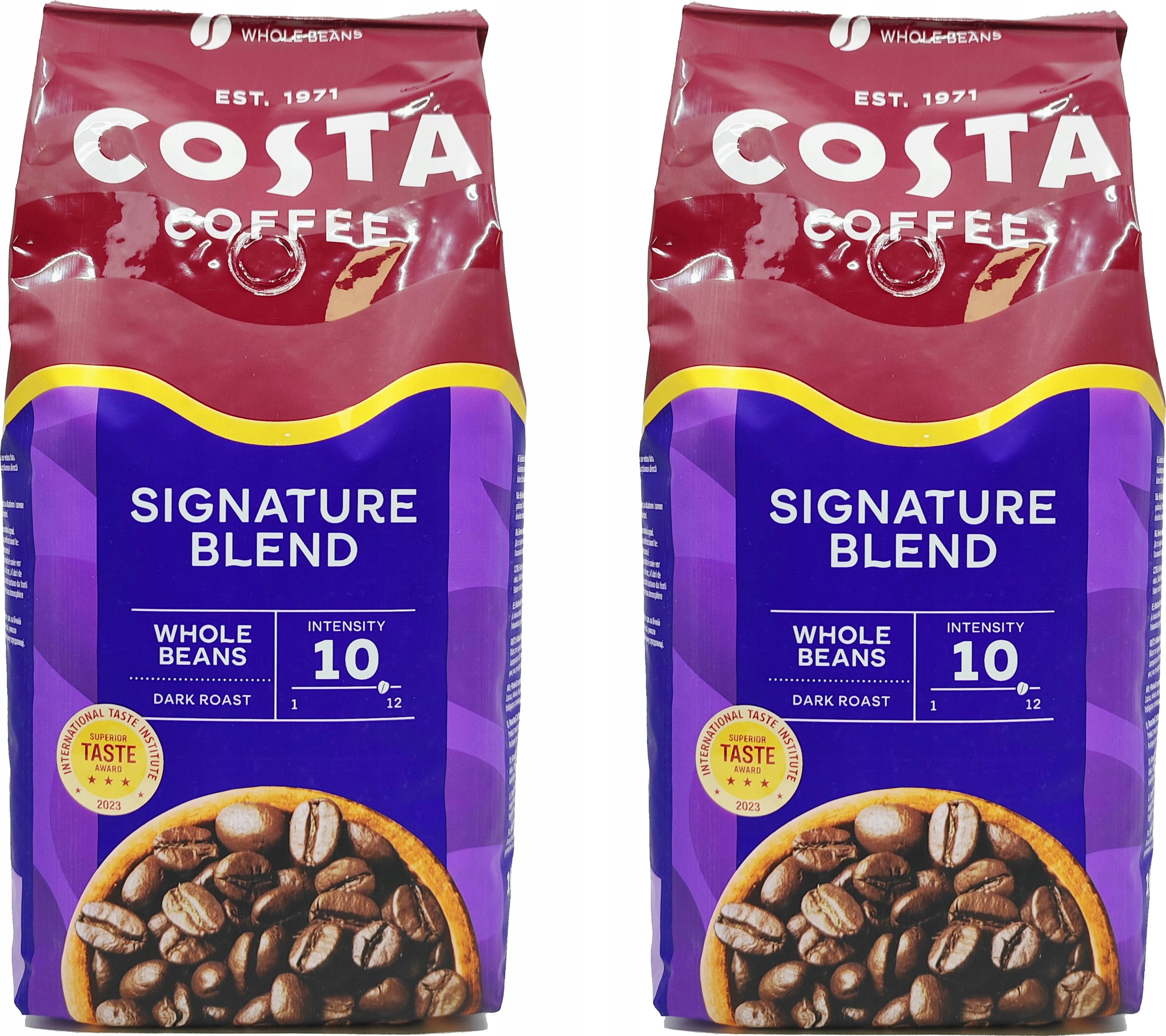 Levně Káva zrnková Costa Signature Blend Dark Roast 2 x 1000 gramů