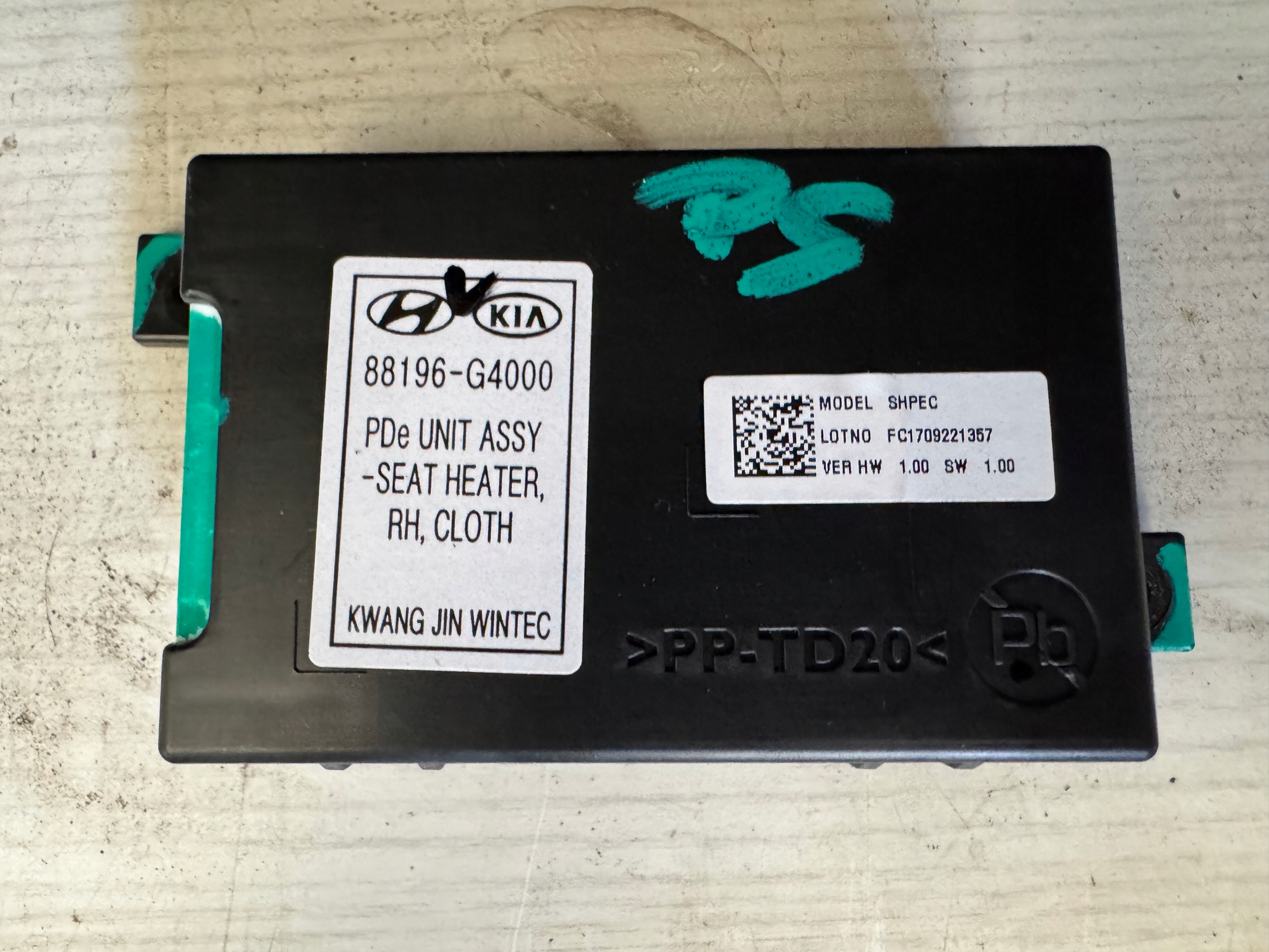 modul Bedienteil Hitzung SITZ 88196-G4000 HYUNDAI I30 III 22R