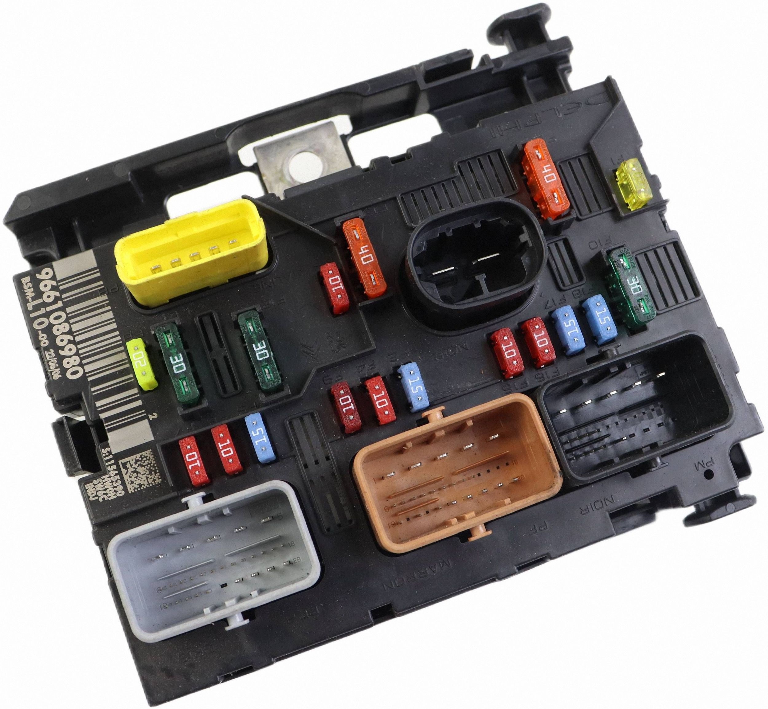 CITROEN PEUGEOT module compartment control unit BSM 9661086980