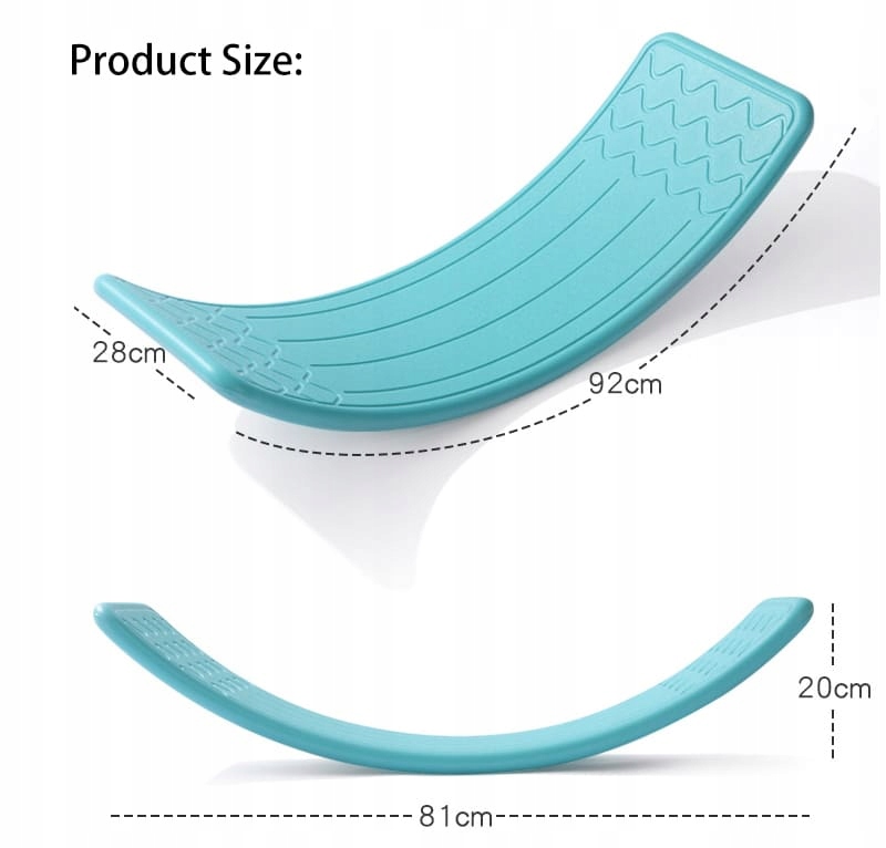 Deska do balansowania Wobble - niebieski Materiał plastik