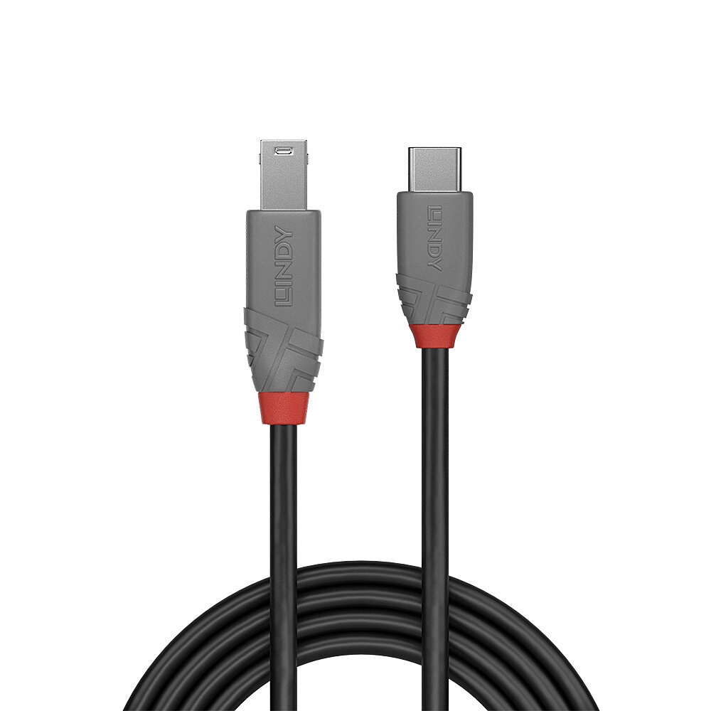 Kabel USB C-B 3.2 5Gbps SuperSpeed Lindy 36666 1m Stan opakowania oryginalne
