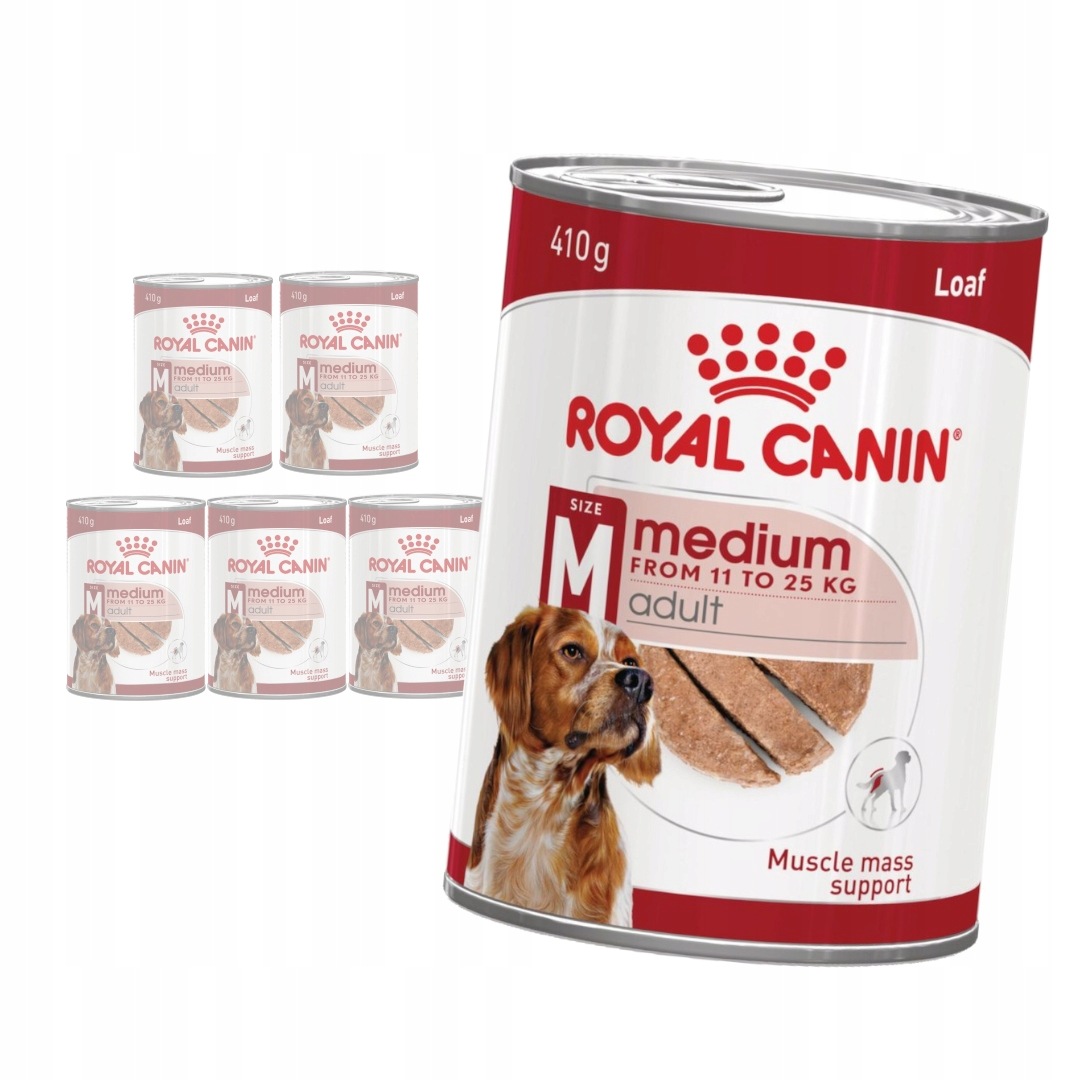 Royal Canin Medium Adult 6x410g Vlhké Krmivo Paštika pro psy středních plemen