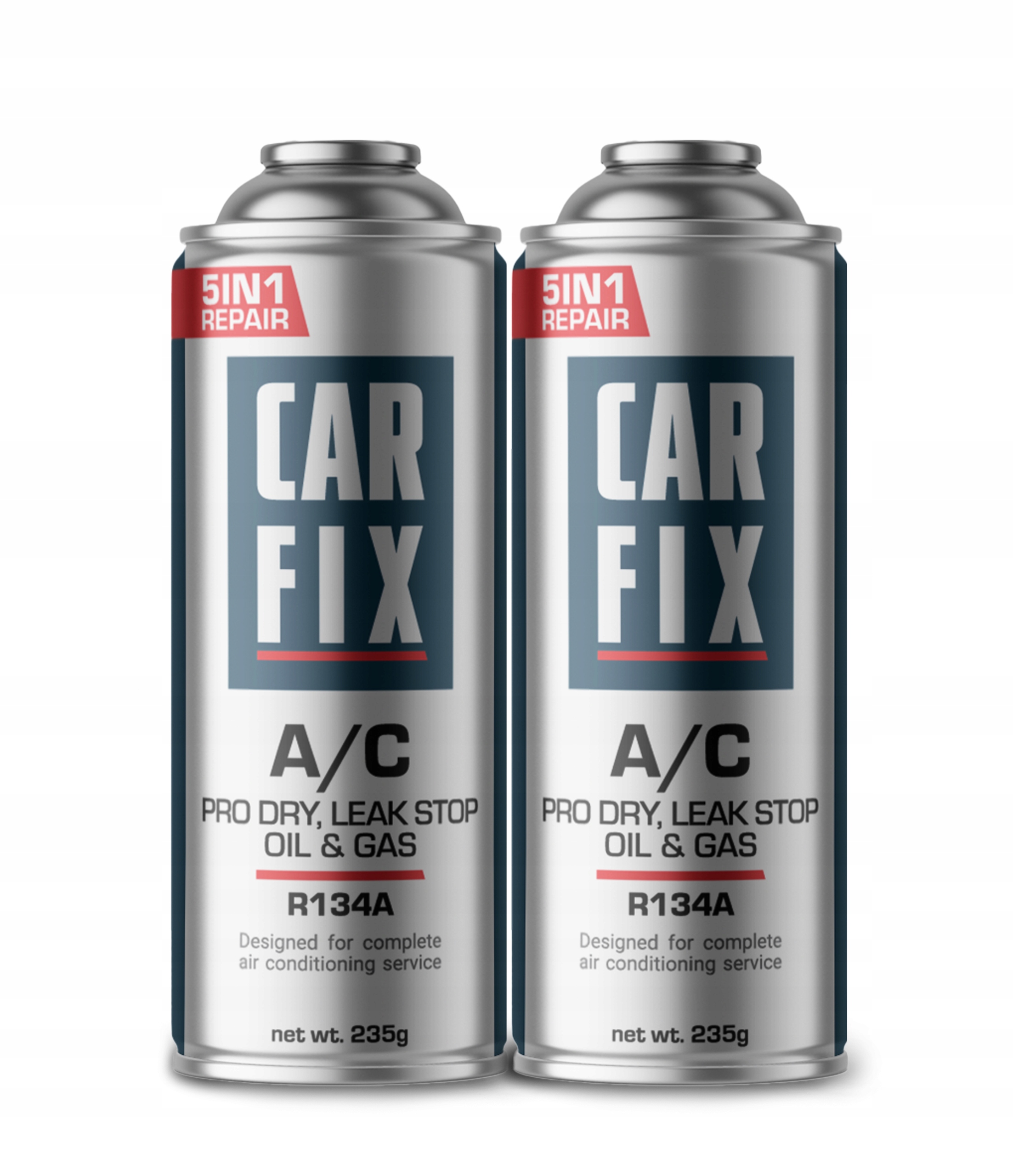 2X Czynnik chłodniczy CarFix 5w1 R134A Zamiennik Do Nabijania Klimatyzacji