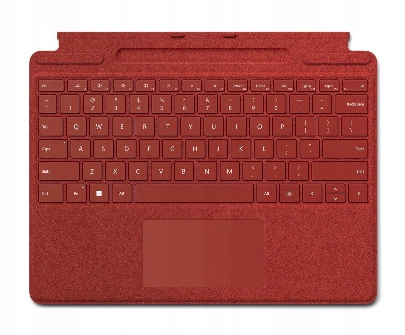 Klawiatura do Microsoft Surface Pro 8/9/10/11/X czerwona naklejki