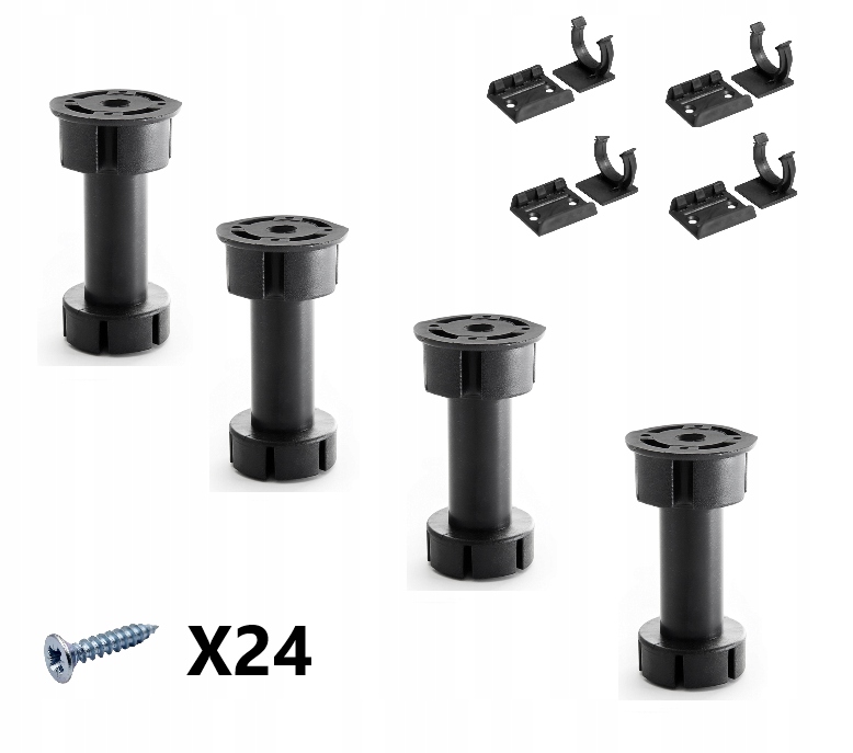 4 x NÓŻKA NOGA STOPKA KUCHENNA, COKÓŁ,WKRĘTY 10 cm