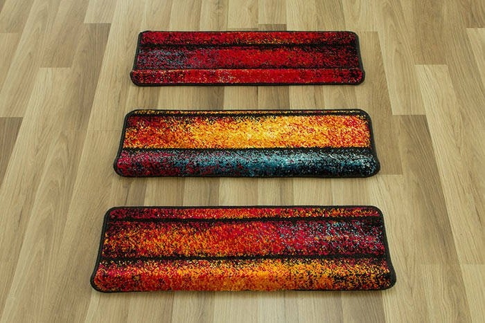 NAKŁADKI NA SCHODY MIĘKKI PROSTOKĄTNE KOLOROWE DYWANIKI SCHODOWE DESKI PASY Kształt prostokątny