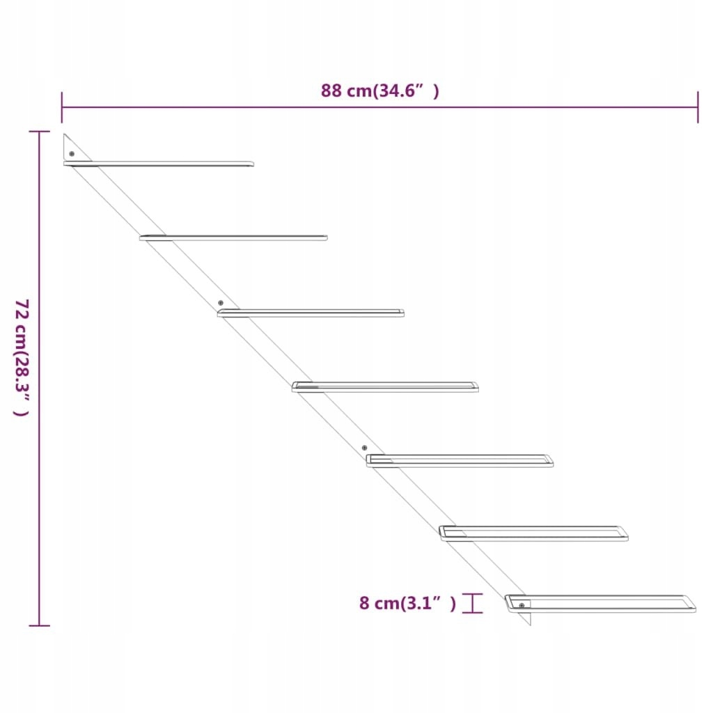 ŚCIENNY UCHWYT NA 7 BUTELEK WINA ZŁOTY METALOWY Waga 2 kg