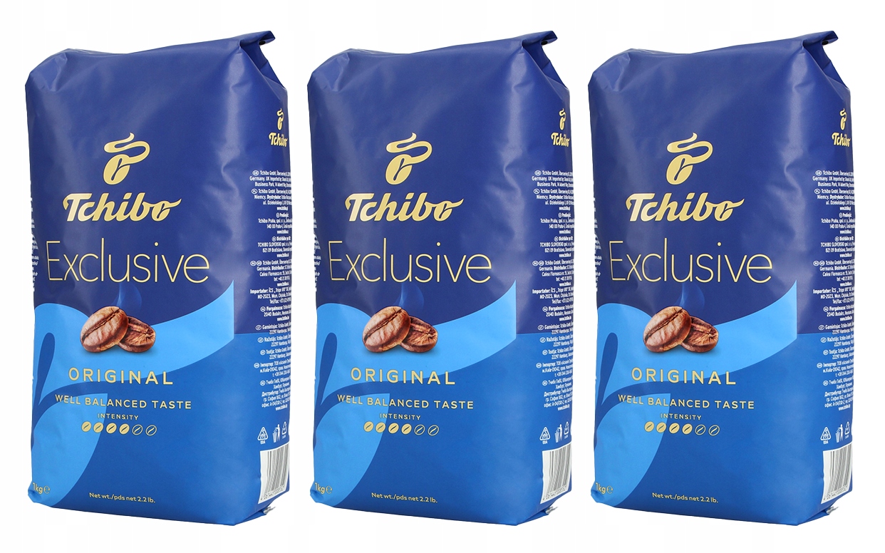 Kawa ziarnista Tchibo Exclusive 3 x1kg