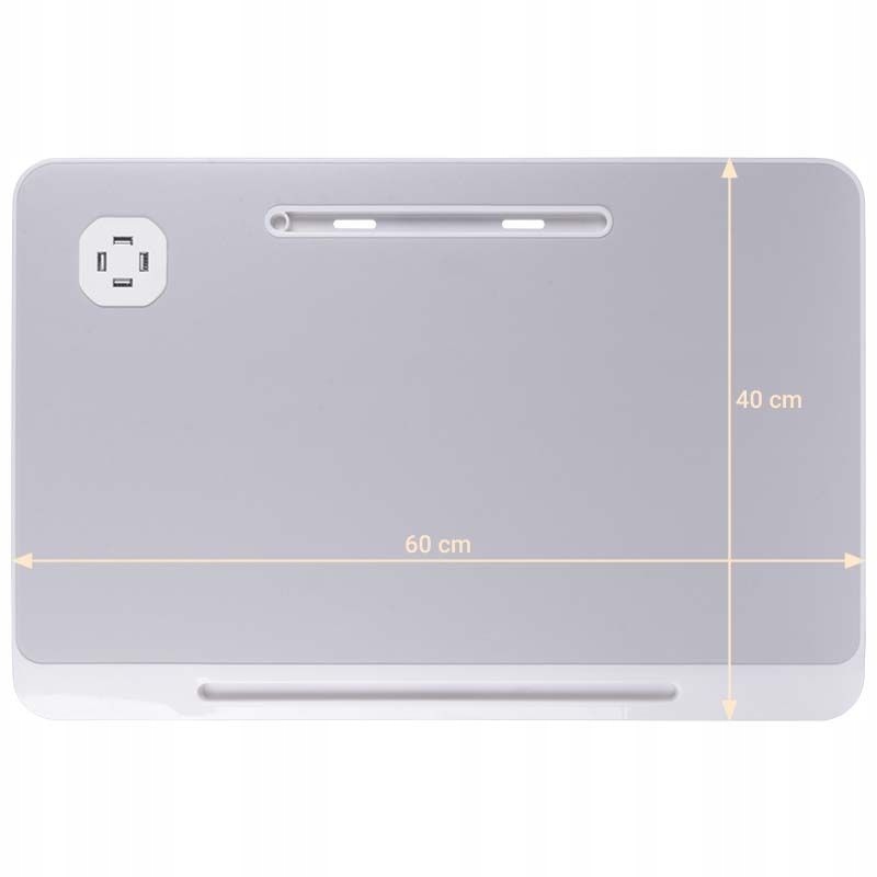 SKŁADANY STOLIK POD LAPTOP KOMPUTER TABLET Z PÓŁKĄ USB LAMPKA WIATRACZEK Marka inna