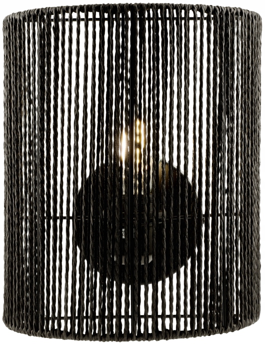 Oprawa ścienna, kinkiet Foresto, 1*E27, max. 40W, IP20, czarny, Gtv